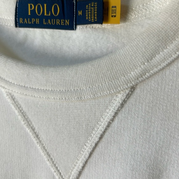 Ralph Lauren Polo White Sweatshirt New Without Tags - Picture 3 of 3